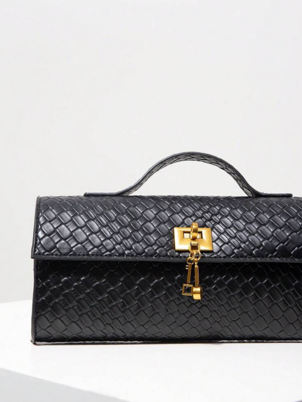 Michelle Textured Flap Bag