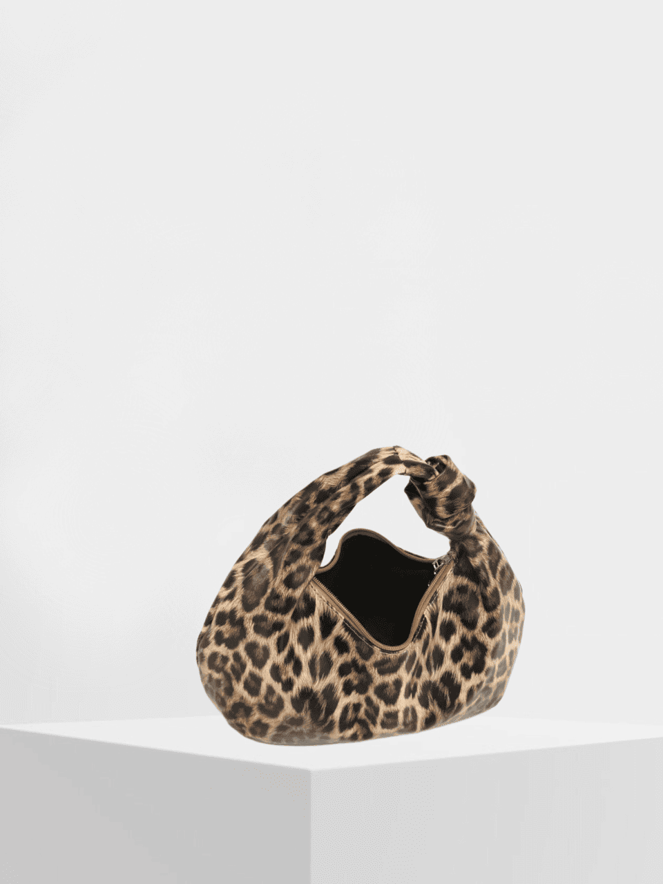Sia Leopard Print Baguette Bag