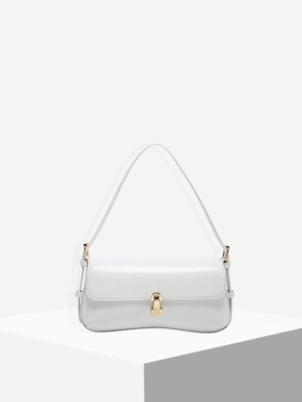 Sia Vintage Buckle Detail Baguette Bag
