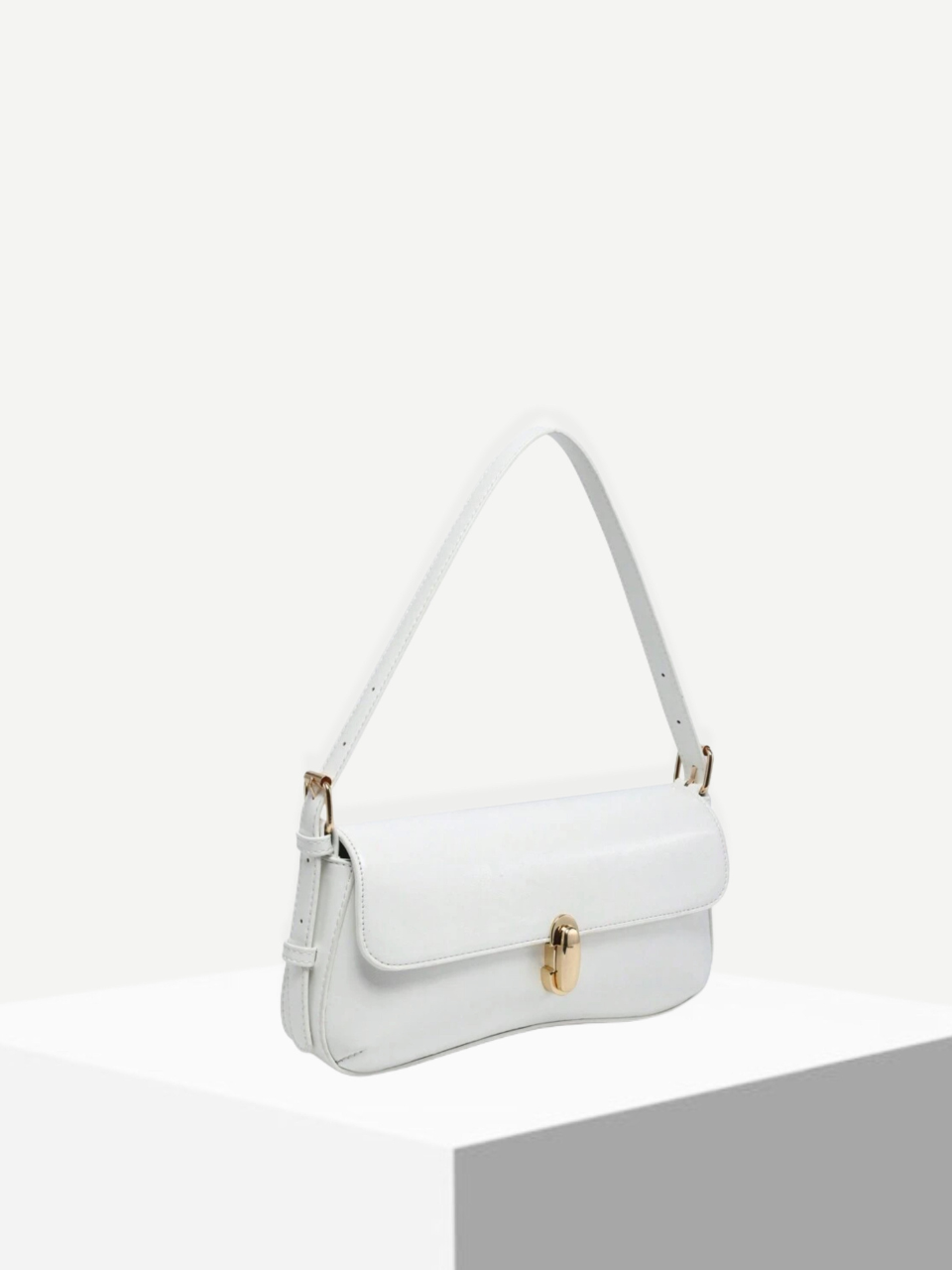 Sia Vintage Buckle Detail Baguette Bag