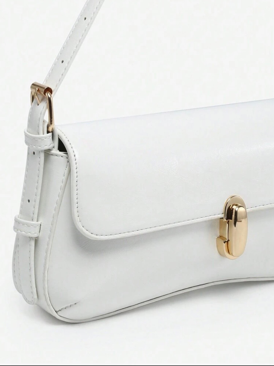 Sia Vintage Buckle Detail Baguette Bag