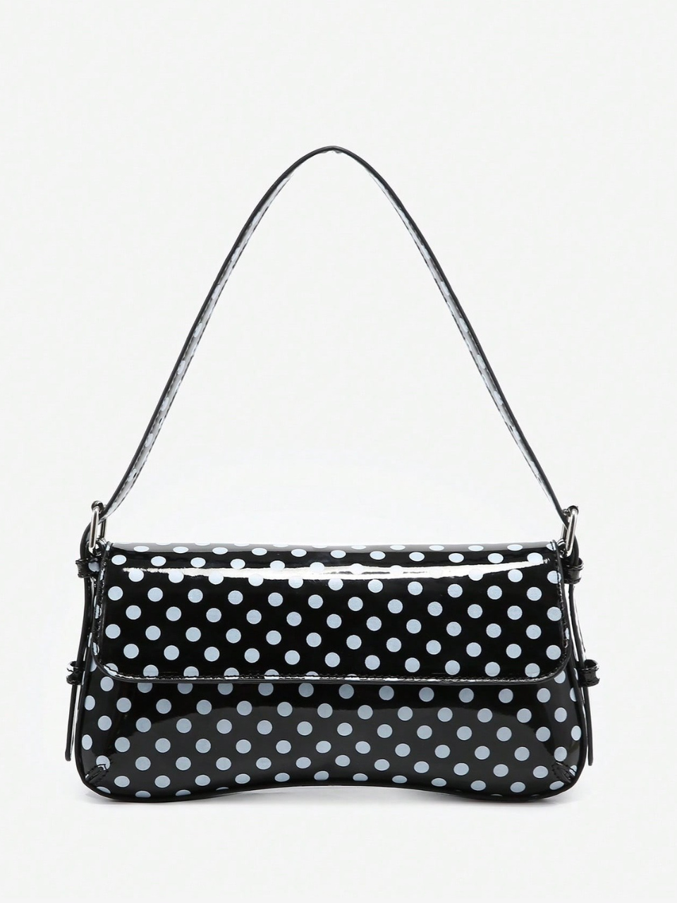 Sia Angola Polka Dot Baguette Bag
