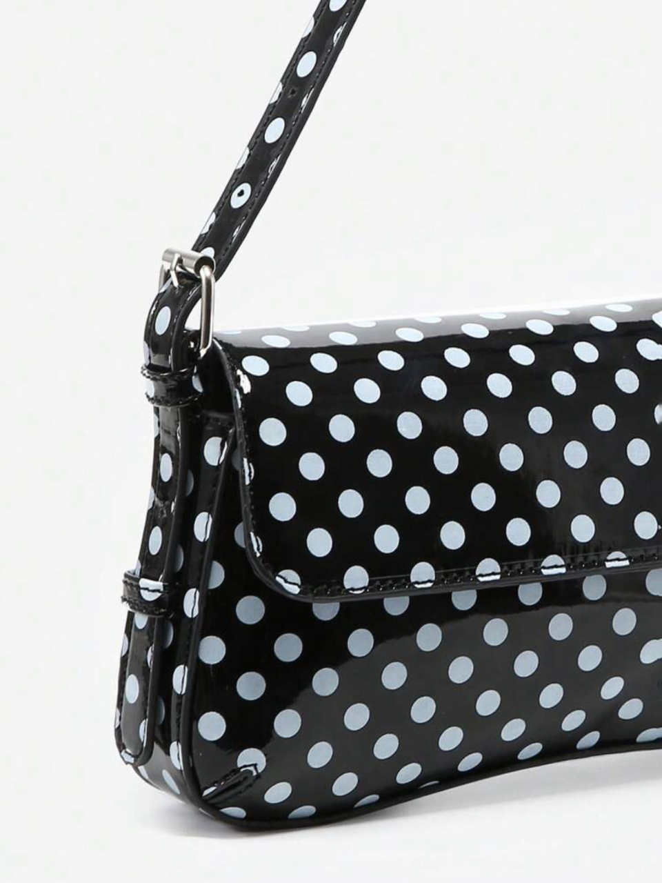 Sia Angola Polka Dot Baguette Bag