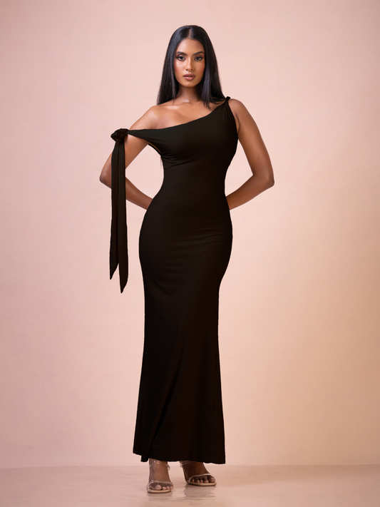 Anita One Shoulder Tie-Up Dress