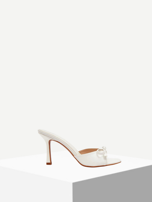 Bow Detailed Mule Heel