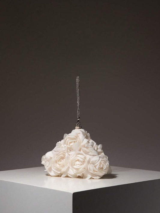 Champagne Floral Clutch