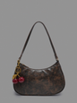 Cherry Detail Baguette Bag