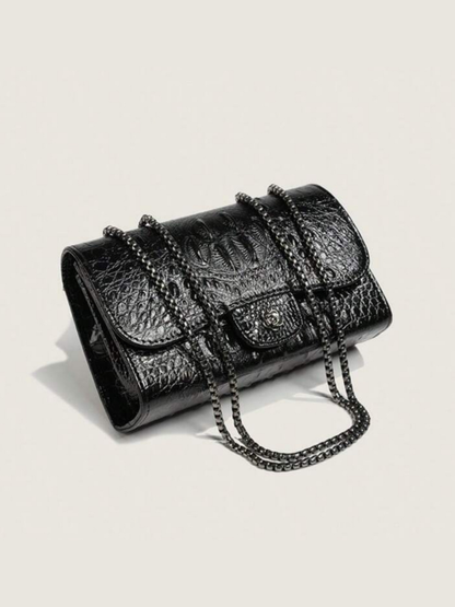 Crocodile Embossed Shoulder bag