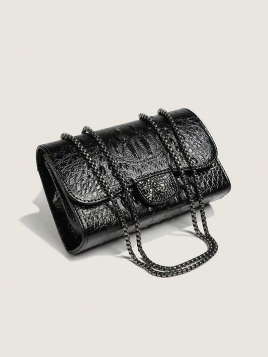Crocodile Embossed Shoulder bag