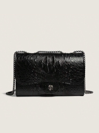 Crocodile Embossed Shoulder bag