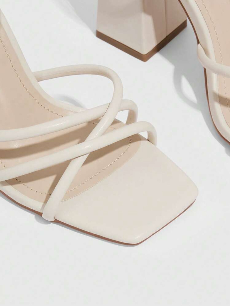 Cuccoo Ankle Strap Block Heels