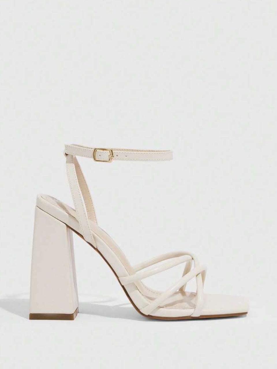 Cuccoo Ankle Strap Block Heels