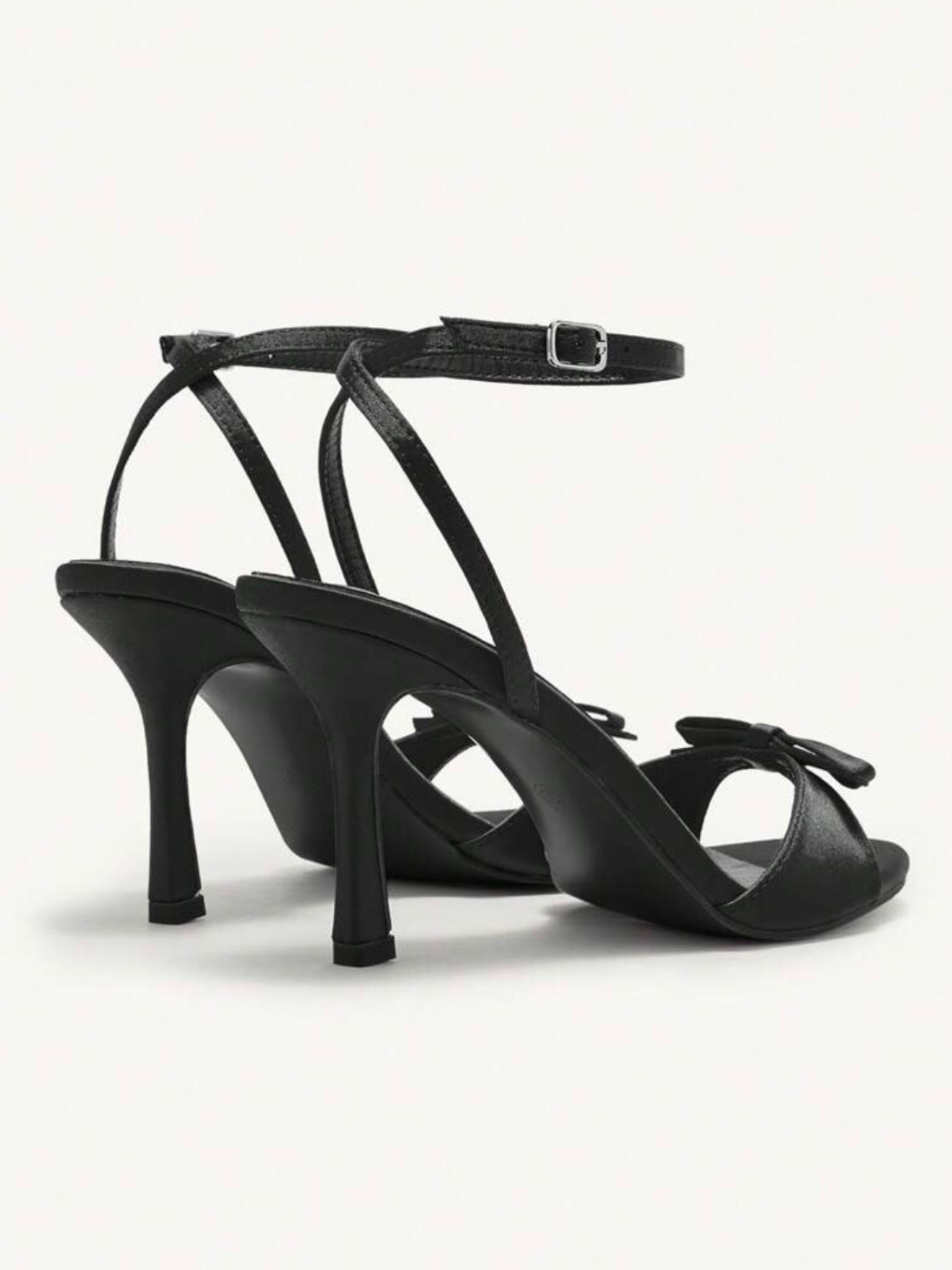 Cuccoo Bow Detail Open Toe Heel