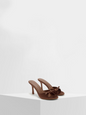 Cuccoo Bowknot Mule Heels.