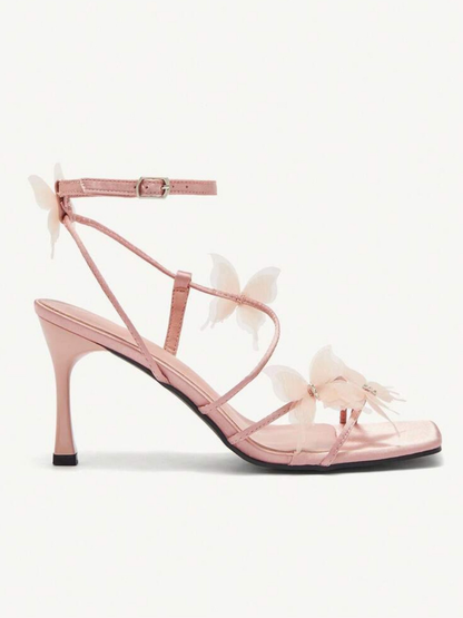 Cuccoo Butterfly Detail Square Heels