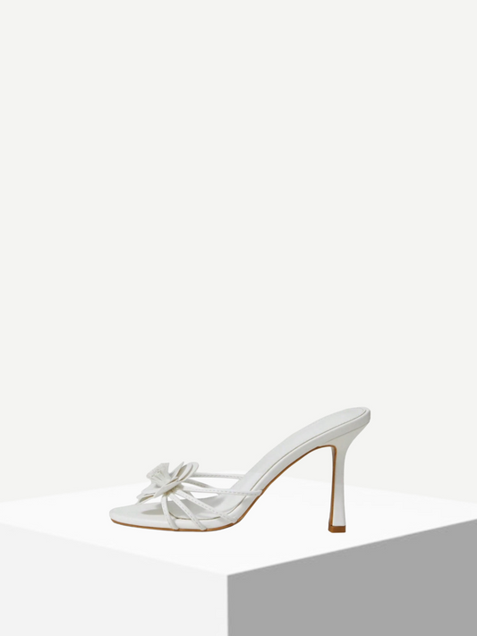 Cuccoo Floral Detail Open Toe Heel