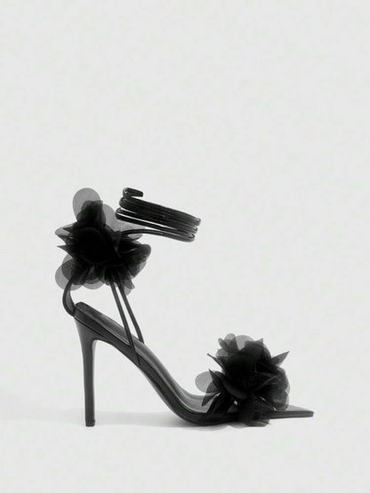 Cuccoo Floral Tie-up Heel