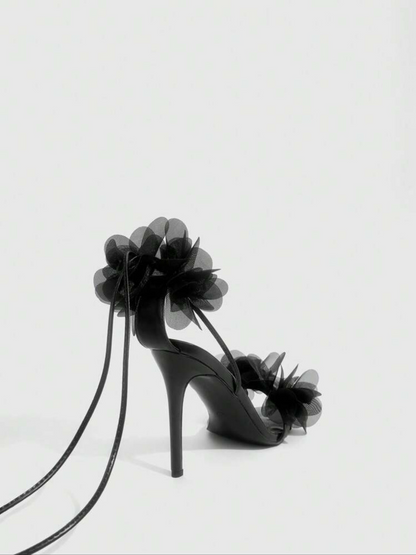 Cuccoo Floral Tie-up Heel