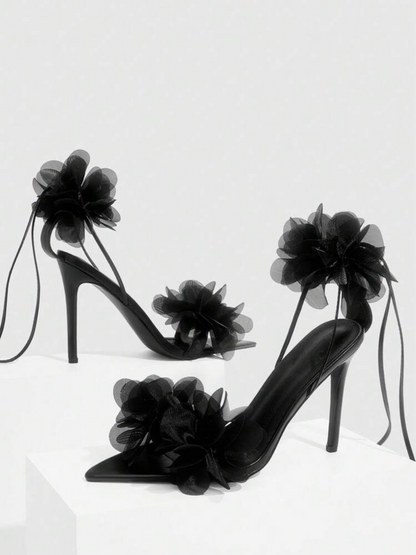 Cuccoo Floral Tie-up Heel