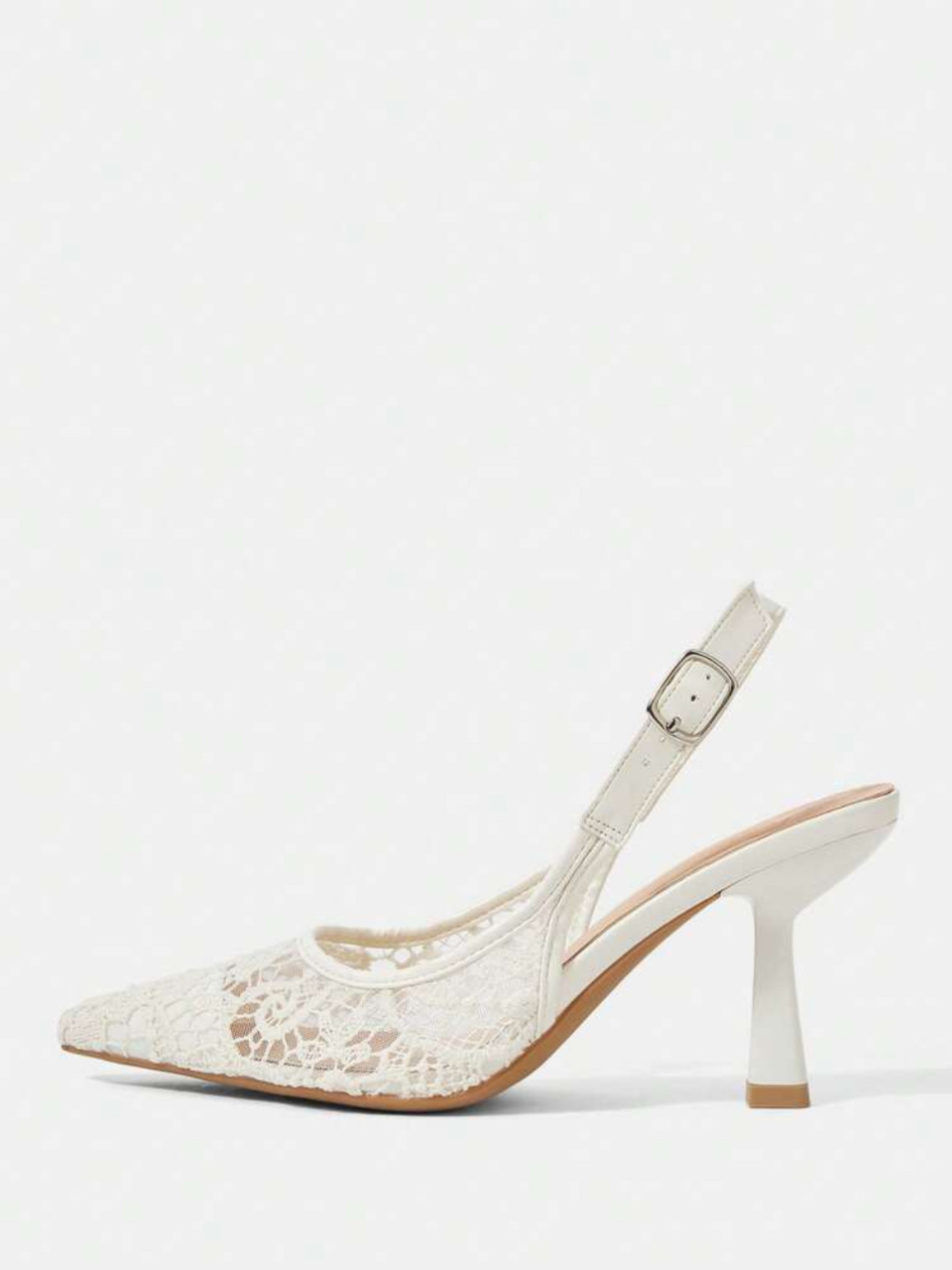 Cuccoo Slingback Lace Stiletto