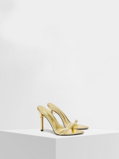Cuccoo Open Toe Strappy Heels.