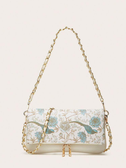 Floral Detailing Crossbody Bag