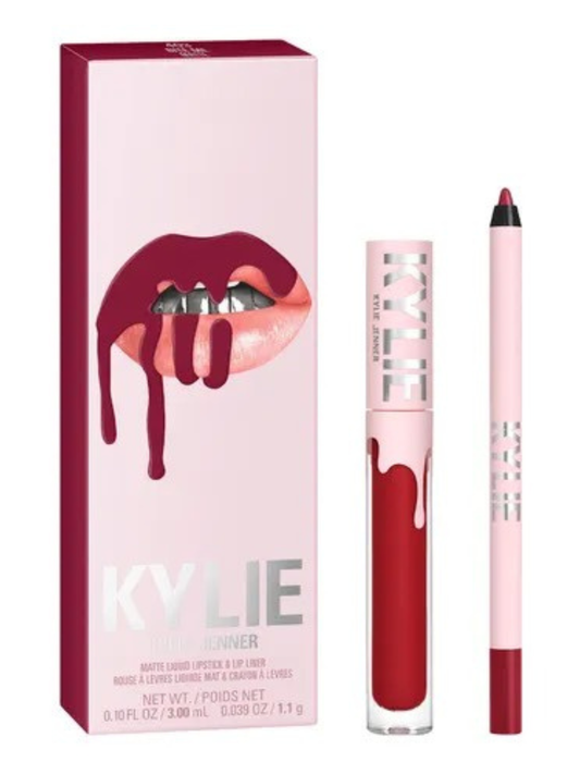 KYLIE COSMETICS Matte Liquid Lipstick & Lip Liner Kit • 3ml + 1.1g Shade: 403 Bite Me