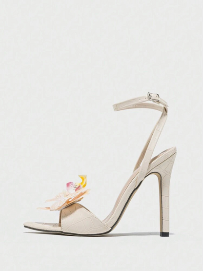 Magnolia Open Toe Sandy Heels