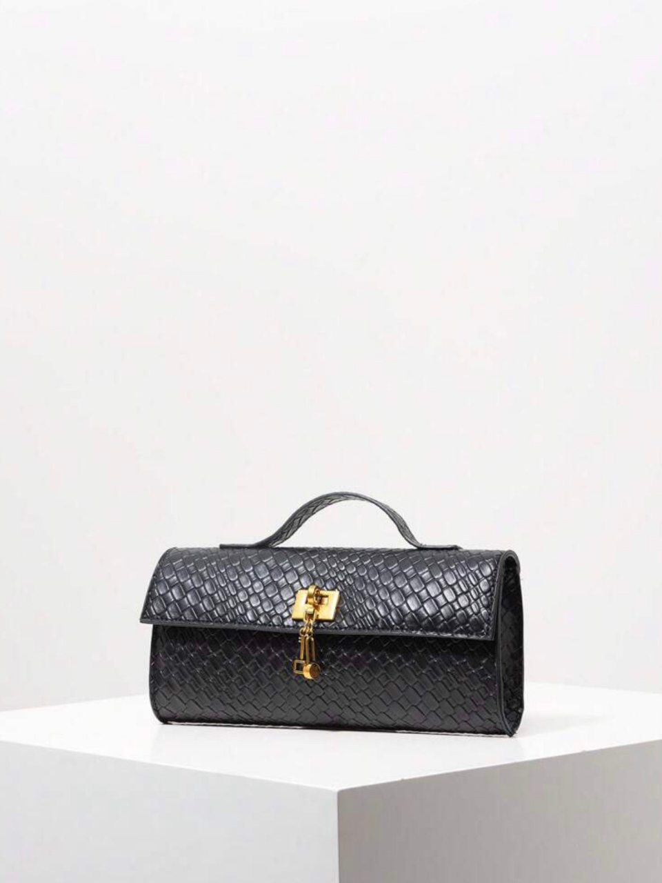 Michelle Textured Flap Bag