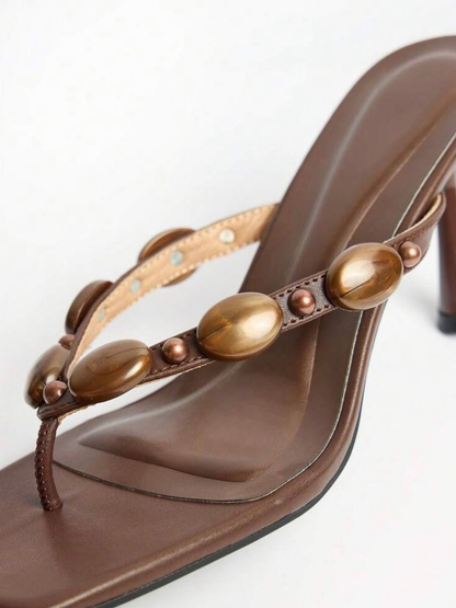 Musera Embellished Slingback High Heel Sandals