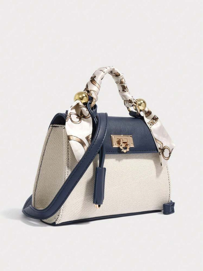 Scarf Detail Mini Handbag