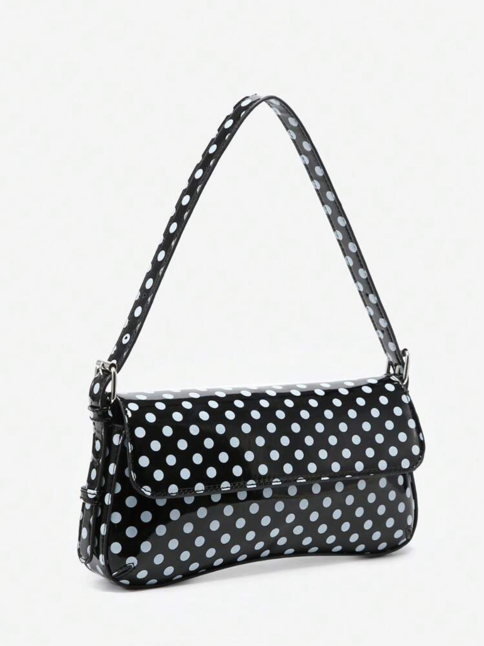 Sia Angola Polka Dot Baguette Bag