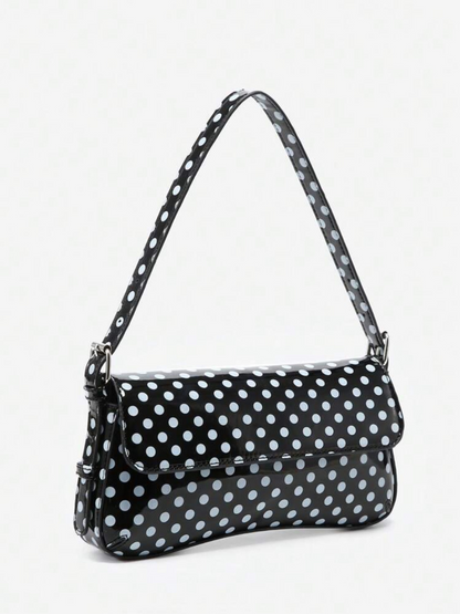 Sia Angola Polka Dot Baguette Bag