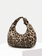 Sia Leopard Print Baguette Bag