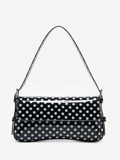 Sia Angola Polka Dot Baguette Bag