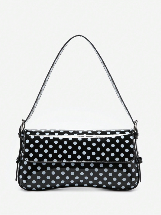 Sia Angola Polka Dot Baguette Bag