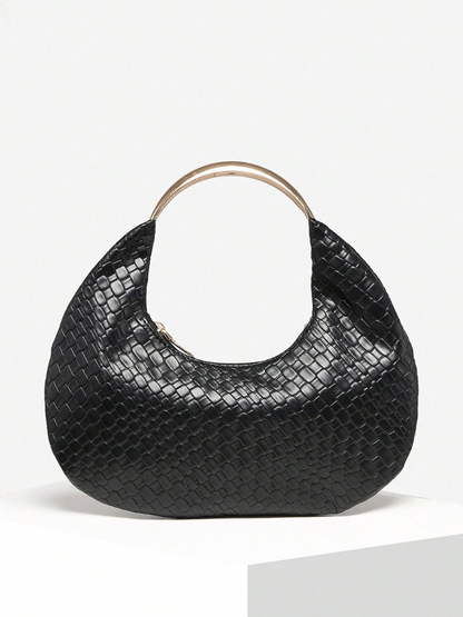 Sia Metal Detail Hobo Bag