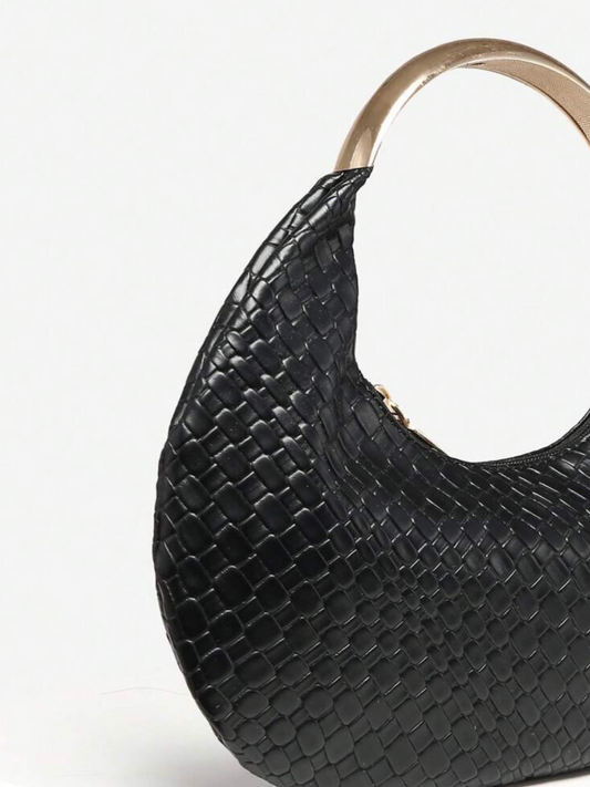 Sia Metal Detail Hobo Bag