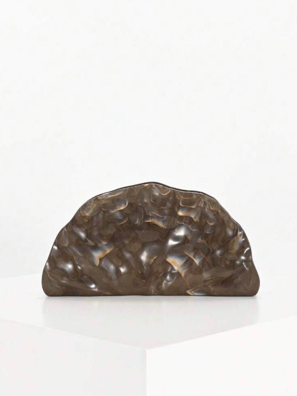 Textured Chain Clutch Bag
