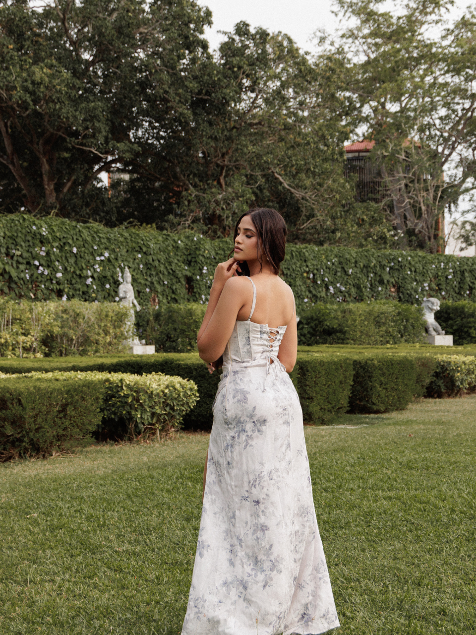 The Bluebell Wrap-Around Corset Maxi