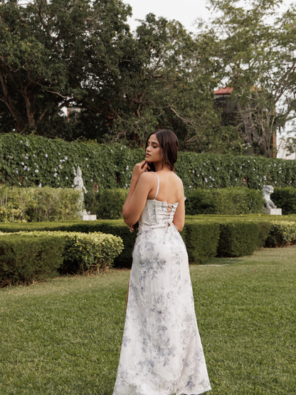 The Bluebell Wrap-Around Corset Maxi