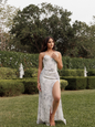 The Bluebell Wrap-Around Corset Maxi