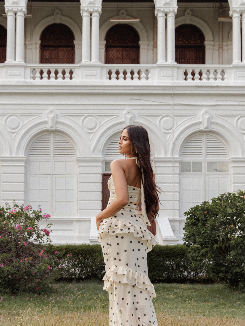 The Butterscotch Ruffle Maxi Dress